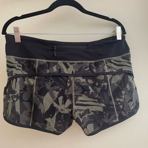 Lululemon Camo print shorts size 8